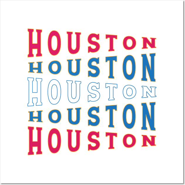 TEXT ART USA HOUSTON Wall Art by LAVA-ROMA-NOVA